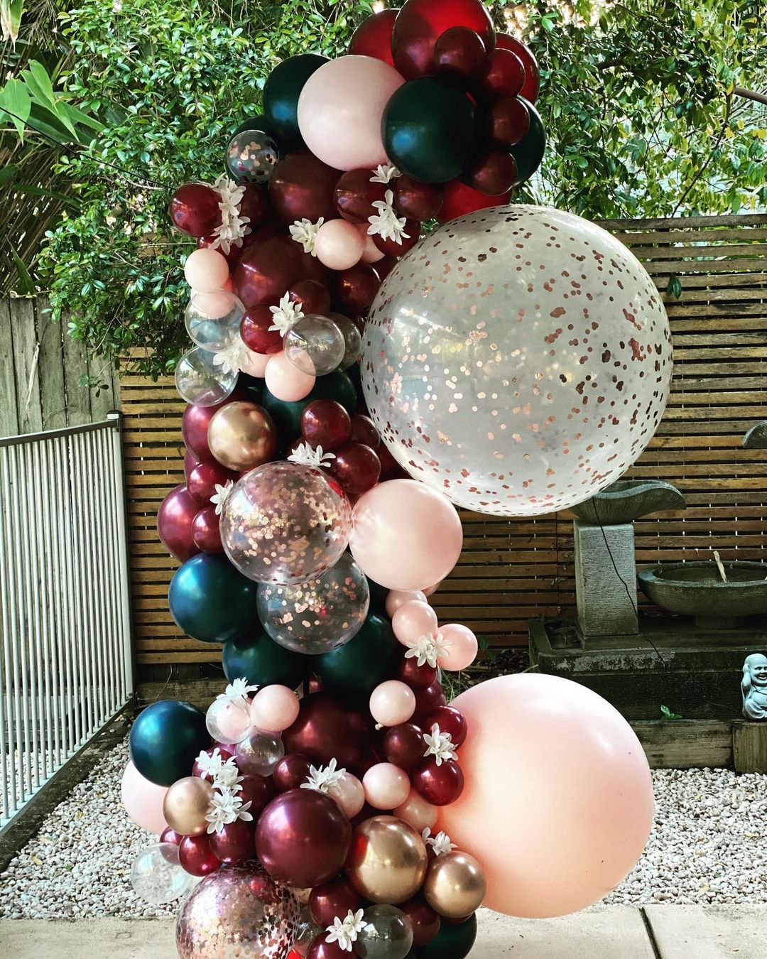 Balloon garlands, Flower Wall