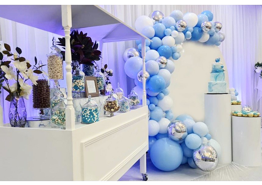 Balloon garlands, Grazing table, Wedding Decorations, Wedding Planner | The Candy Buffet Company